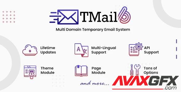 CodeCanyon - TMail v6.3 - Multi Domain Temporary Email System - 20177819 - NULLED