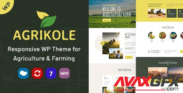 ThemeForest - Agrikole v1.8 - Responsive WordPress Theme for Agriculture & Farming - 25942937