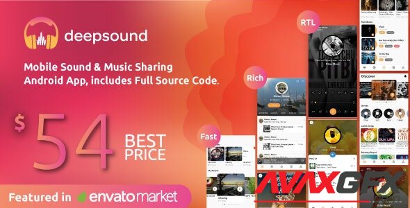 CodeCanyon - DeepSound Android v1.8 - Mobile Sound & Music Sharing Platform Mobile Android Application - 23697663