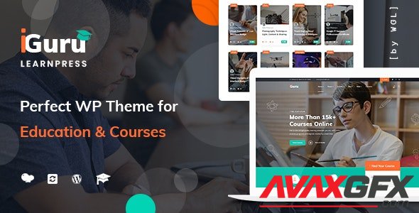 ThemeForest - iGuru v1.1.6 - Education & Courses WordPress Theme - 24913906