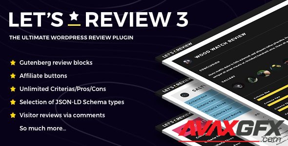 CodeCanyon - Let's Review v3.3.1 - WordPress Plugin With Affiliate Options - 15956777