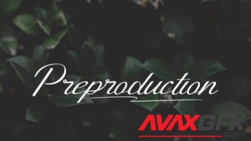 Preproduction Font