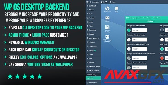 CodeCanyon - WP OS Desktop Backend v1.158 - More than a Wordpress Admin Theme - 15804874