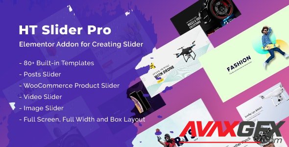 CodeCanyon - HT Slider Pro For Elementor v1.0.8 - 25509064