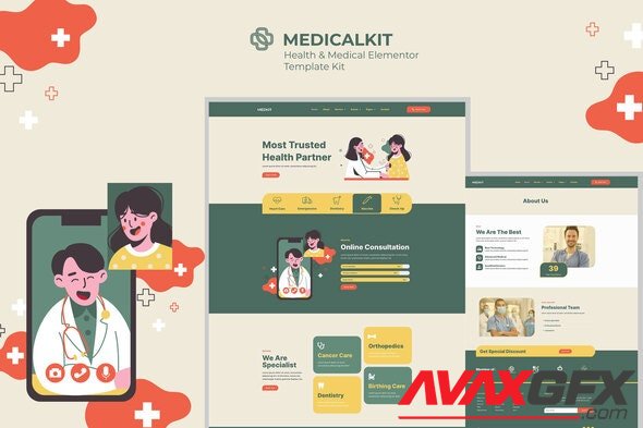 ThemeForest - Medicalkit v1.0.0 - Health & Clinical Care Elementor Template Kit - 31979919