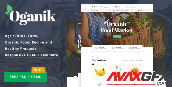 ThemeForest - Oganik v1.0 - HTML Template For Organic Food Products & Agriculture Farm - 29905955