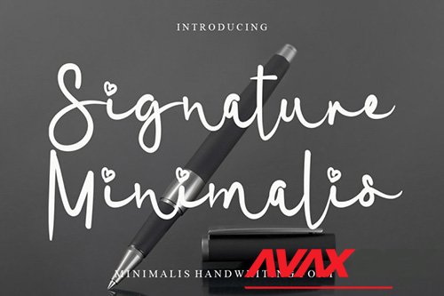 Signature Minimalis Font