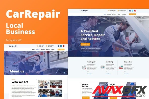 ThemeForest - CarRepair v1.0.1 - Local Business Template Kit - 27703214