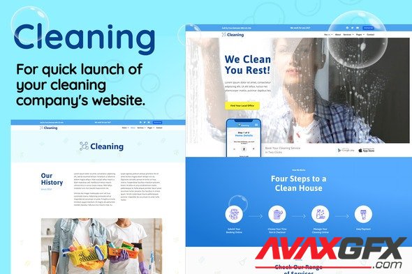 ThemeForest - Cleaning v1.0.1 - Small Business Template Kit - 25997826