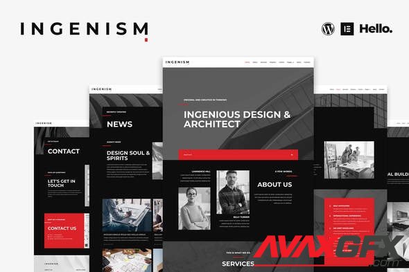 ThemeForest - INGENISM v2.0.0 - Architectural Design Agency Elementor Template Kit - 31833786