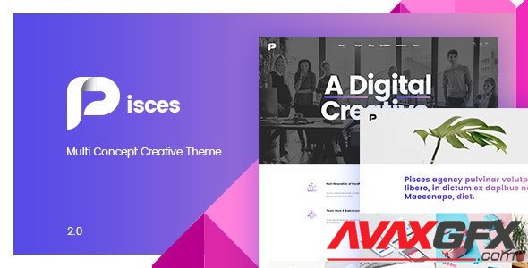 ThemeForest - Pisces v2.1.0 - Multi Concept Creative Theme - 20548644