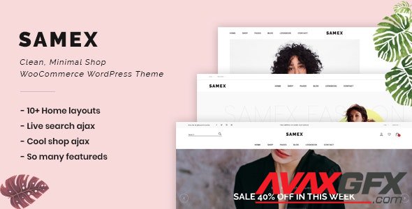 ThemeForest - Samex v2.0 - Clean, Minimal Shop WooCommerce WordPress Theme - 24109197