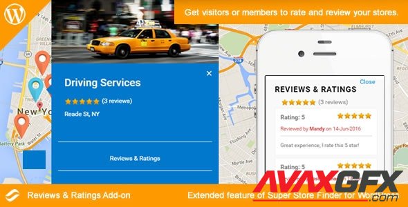 CodeCanyon - Social Store Locator v2.1 - Reviews & Ratings Add-on - 16651590