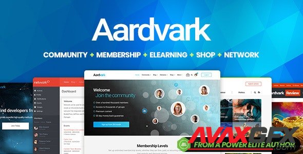 ThemeForest - Aardvark v4.35 - Community Membership BuddyPress Theme - 21281062