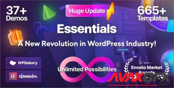 ThemeForest - Essentials v2.0.0 - Multipurpose WordPress Theme - 27889640 - NULLED