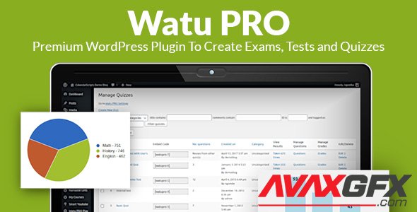 CalendarScripts - Watu PRO v6.5.4.2 - Premium WordPress Plugin To Create Exams, Tests and Quizzes