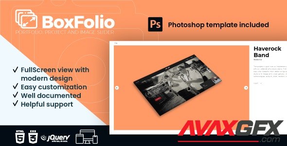 CodeCanyon - BoxFolio v1.1 - Project, Portfolio and Image Slider Plugin - 26314170