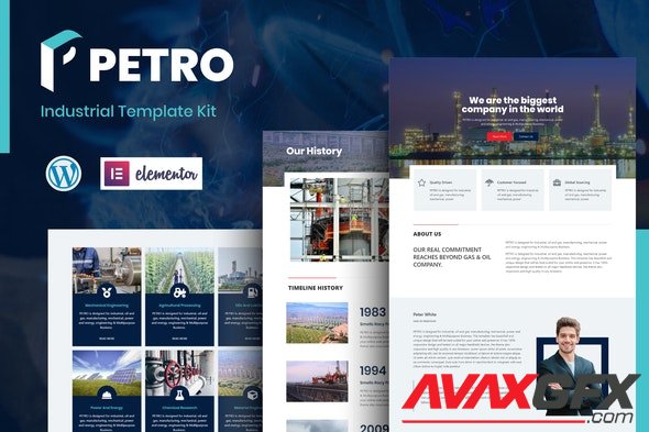 ThemeForest - Petro v2.0.0 - Industrial Elementor Template Kit - 25871272