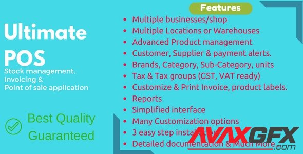 CodeCanyon - Ultimate POS v4.2 - Best Advanced Stock Management, Point of Sale & Invoicing application - 21216332 - NULLED
