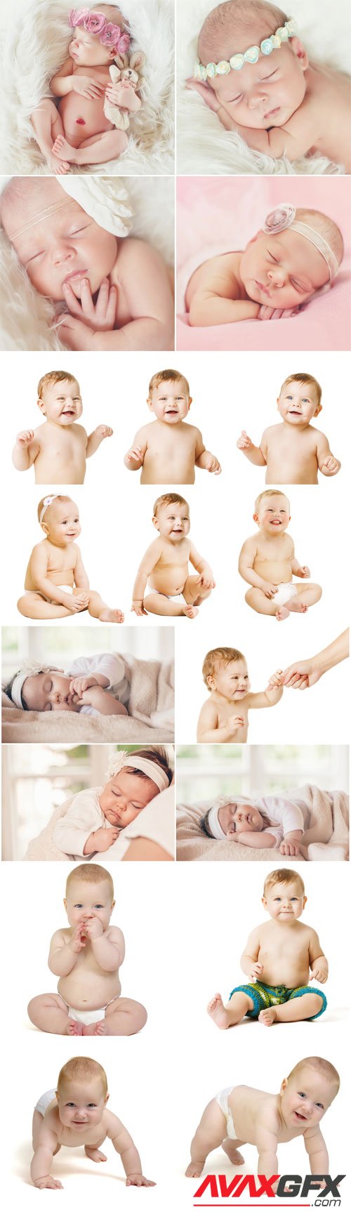 Cheerful little children stock photo