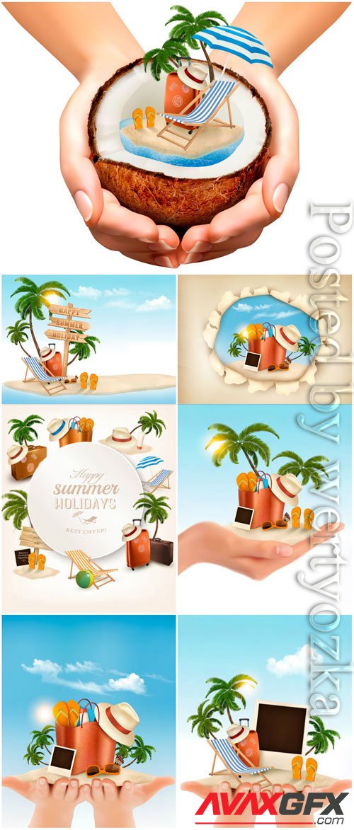 Summer concept in vector