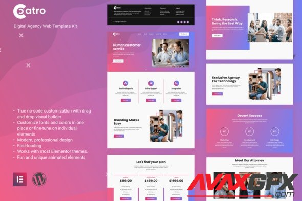 ThemeForest - Coatro v1.0.1 - Digital Agency Elementor Template Kit - 32041129