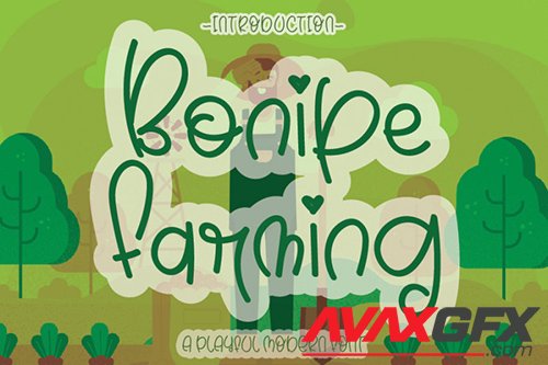 Bonipe Farming Font