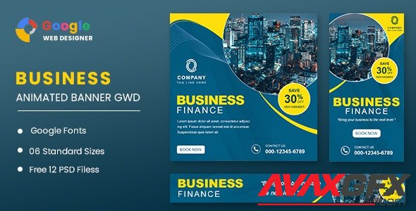 CodeCanyon - Business Finance Animated Banner GWD v1.0 - 32110323