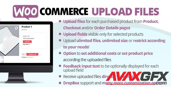 CodeCanyon - WooCommerce Upload Files v61.0 - 11442983 - NULLED