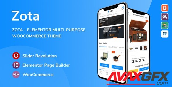 ThemeForest - Zota v1.0.1 - Elementor Multi-Purpose WooCommerce Theme - 30290828