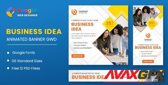 CodeCanyon - Business Idea Animated Banner Google Web Designer v1.0 - 32136222