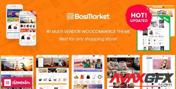 ThemeForest - BosMarket v2.0.0 - Flexible Multivendor Elementor WooCommerce WordPress Theme (12 Indexes + Mobile Layouts) - 21207492 - NULLED