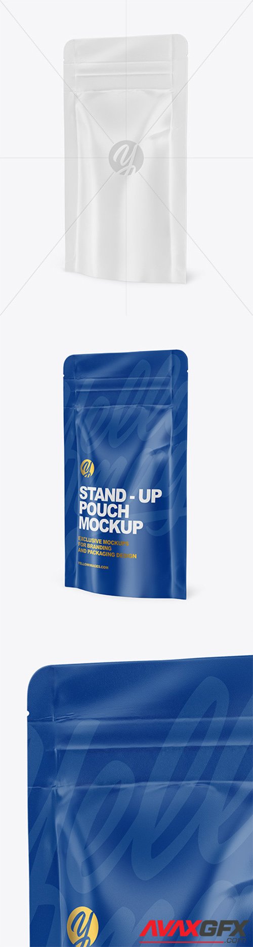 Glossy Stand-Up Pouch Mockup 81843
