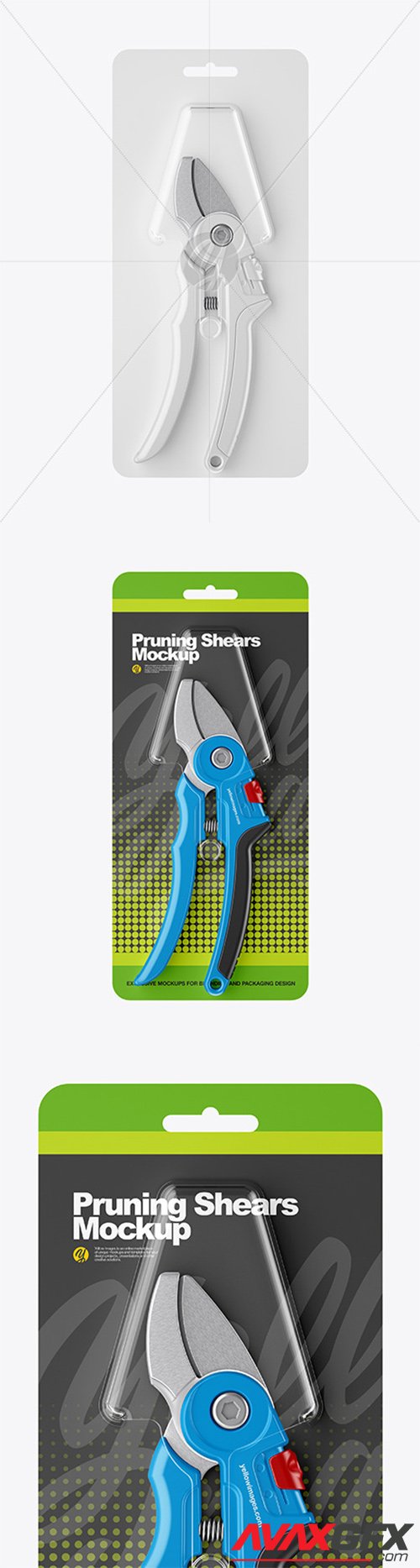 Pruning Shears Mockup - Front View 81770