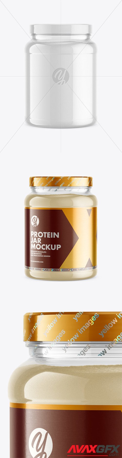 Clear Protein Jar Mockup 79735