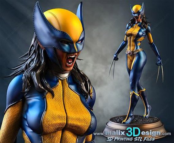 X23 Laura Kinney Marvel comics 3D Printable STL