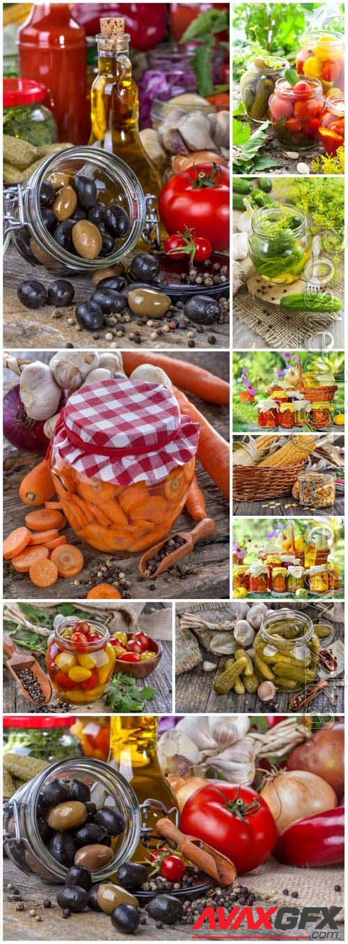 Preservation of vegetables stock photo