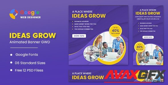 CodeCanyon - Ideas Growth Animated Banner Google Web Designer v1.0 - 32193738