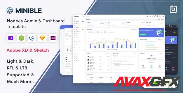 ThemeForest - Minible v1.0.0 - Node.js Admin & Dashboard Template - 30865705