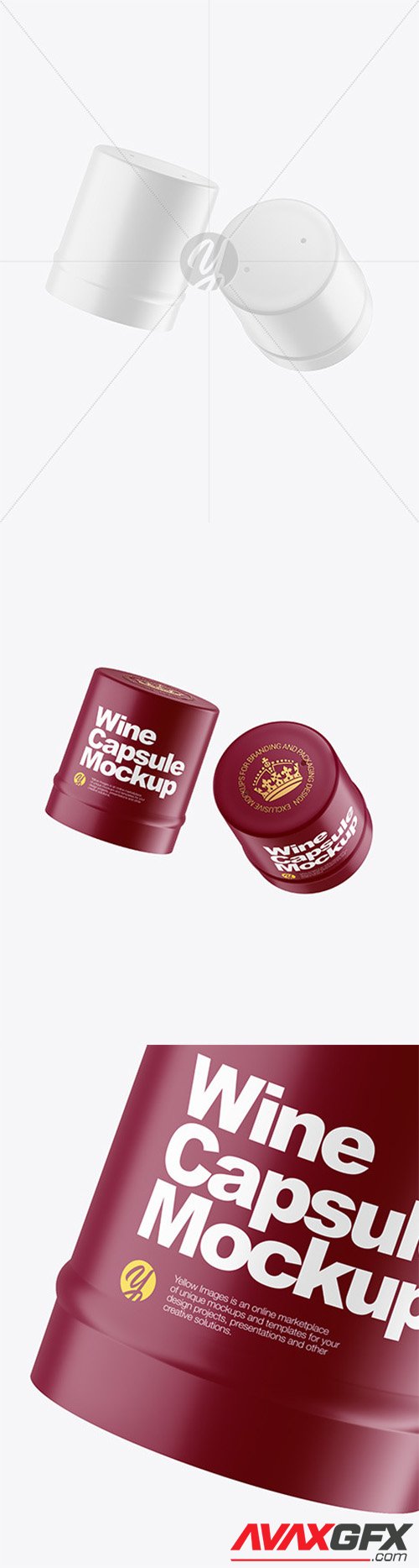 Two Matte Wine Capsules Mockup 82024