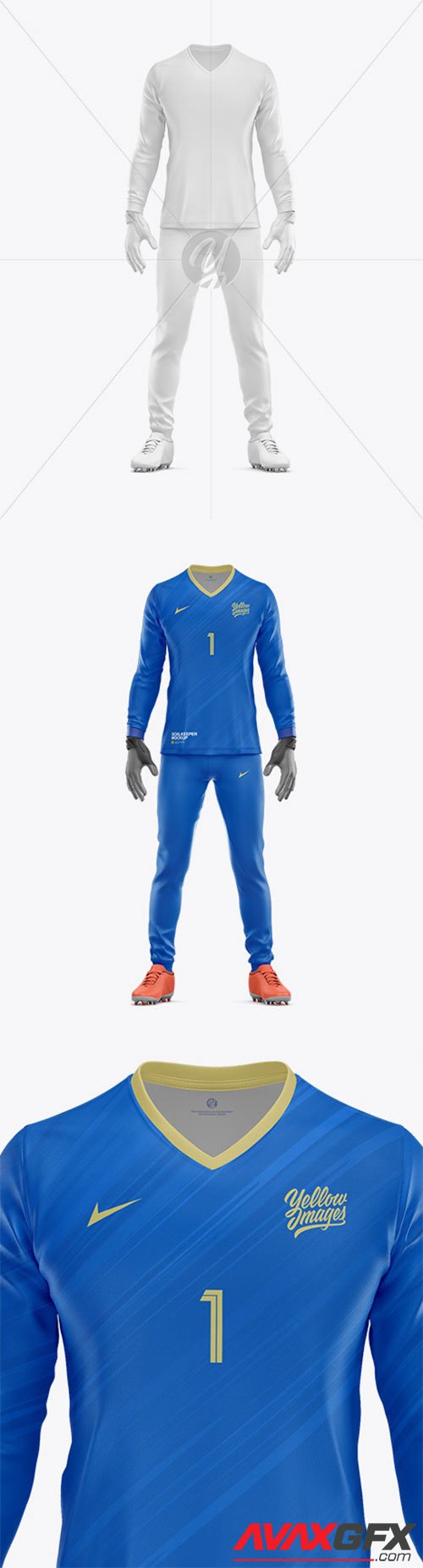 Goalkeeper Mockup – Front View 79201