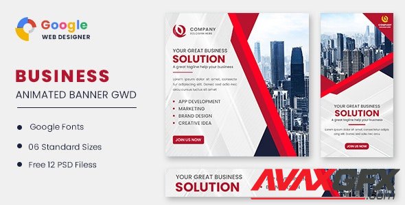 CodeCanyon - Business Solution Animated Banner GWD v1.0 - 32250596