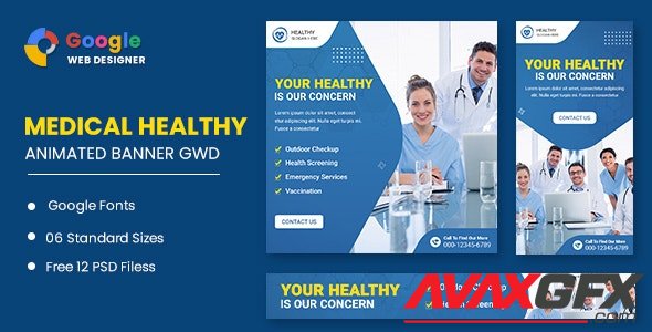 CodeCanyon - Medical Health Animated Banner GWD v1.0 - 32209185