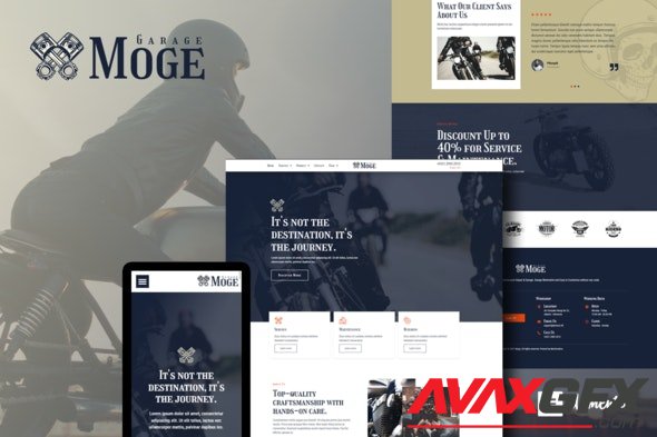 ThemeForest - Moge v1.0.0 - Motorcycle Repair & Service Elementor Template Kit - 32202947