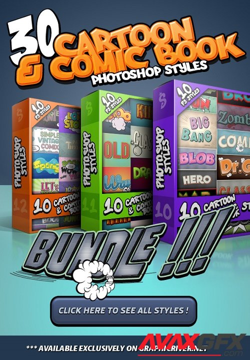 Cartoon and Comic Book Styles Bundle 4 25683872