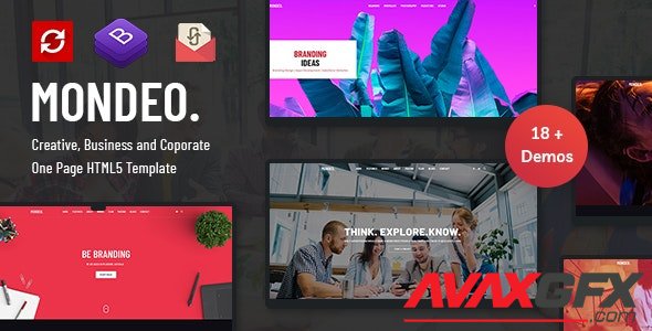 ThemeForest - Mondeo v1.0 - One Page Creative Marketing HTML Template - 25363709