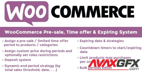 CodeCanyon - WooCommerce Pre-sale, Time offer & Expiring System v10.3 - 13335433 - NULLED