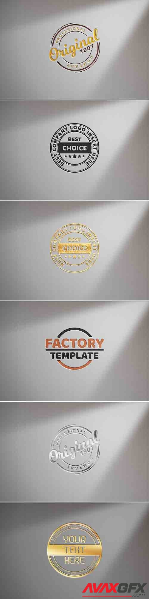 Logo on white paper - mockup template - 6172457