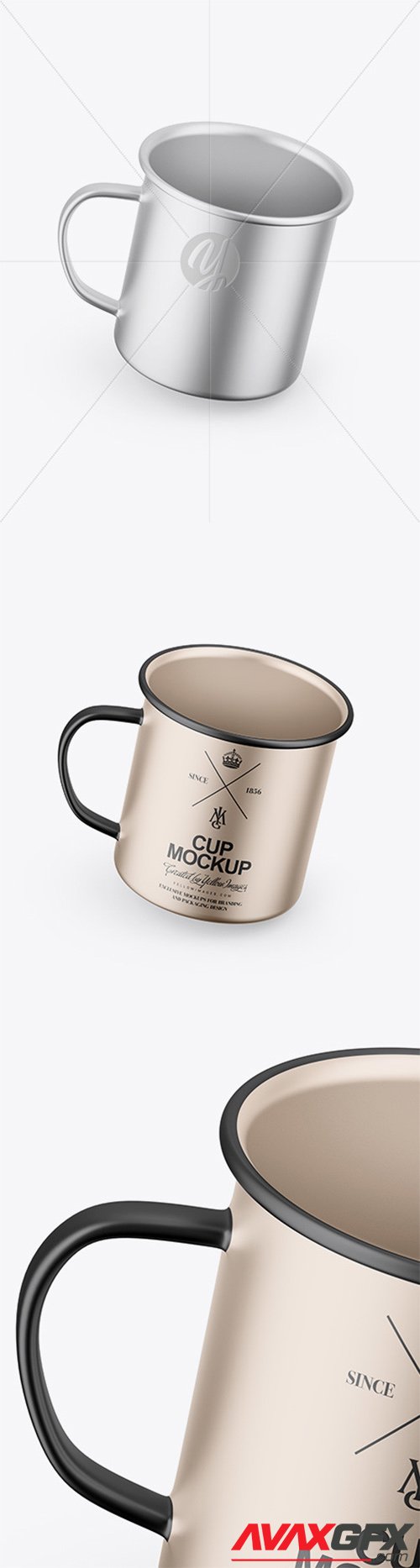 Matte Metallic Cup Mockup 82136