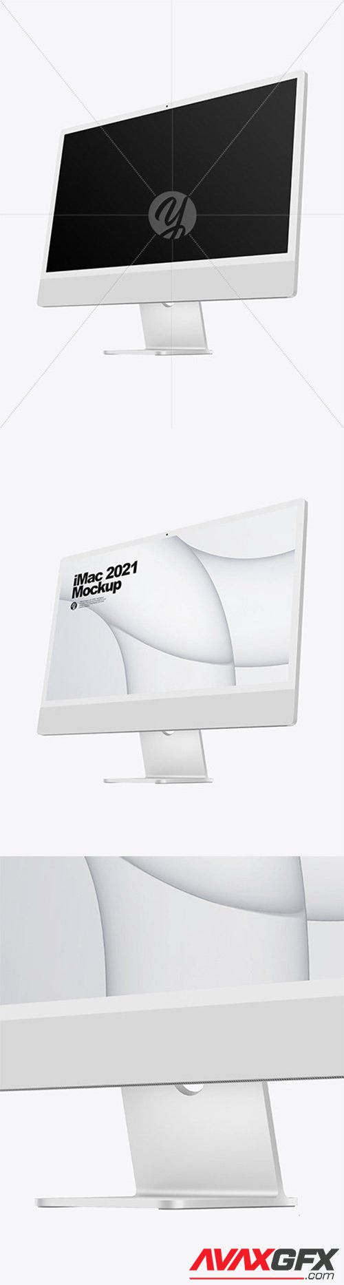 Silver iMac 24 Mockup 82255